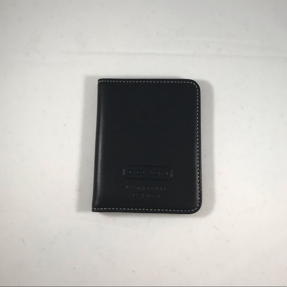 Small Black Leather Coach Photo Frame